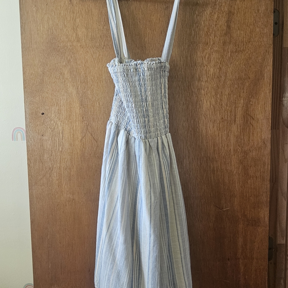 American Eagle Outfitters Blue Striped Mini Dress